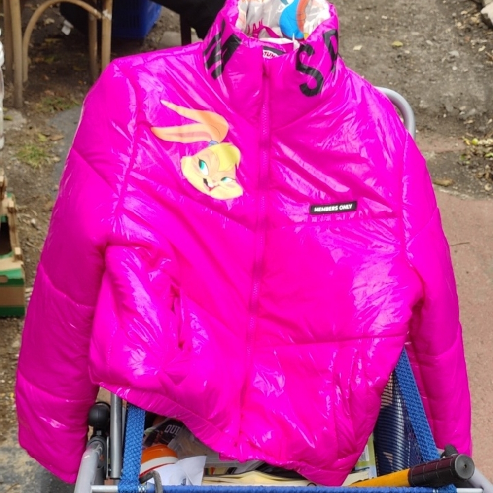 Members Only Kids Fuchsia Puffer Jacket